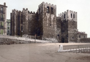 Marseille. Eglise Saint-Victor, France, c. 1890, Historic, digitally restored reproduction from a