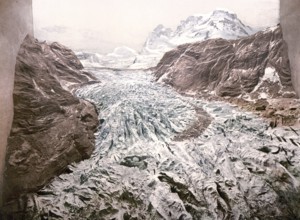 Glacier garden, part of the artificial glaciers, Lucerne, Switzerland, Historical, digitally