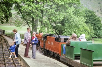 Ravenglass and Eskdale railway, Cumbria, England, UK Juni 1978