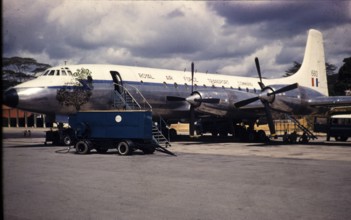 HEAVILY DAMAGED PUSH Alphard XL660, Royal Air Force Transport Command aircraft, Bristol 175