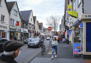 Rheinbach, North Rhine-Westphalia, Germany - Main street in times of the Corona pandemic, Rheinbach