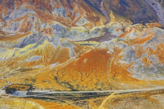 Nisyros volcano, high anlgle view, Nisyros Island, Dodecanese Islands, Greece, Europe