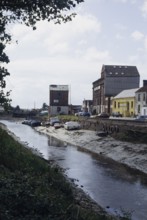 Industrial building on the quay of the River Yeo, Barnstaple, North Devon, England, Great Britain