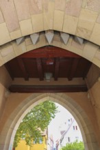 Reutlingen garden gate, first mentioned as Neues Tor in 1392. historical building, town gate,