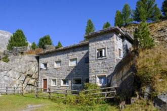 Bunker, border guard, lost place, military, at the Staller Sattel, between the Antholzertal, South