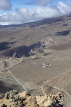 Panorama during the ascent to Alto de Guajara, 2715m, to the bizarrely shaped rock formations of