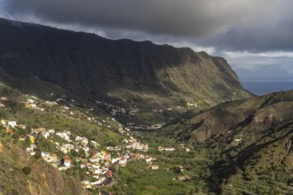 Landscape in the valley of Hermigua, La Gomera, Canary Islands, Spain, Europe