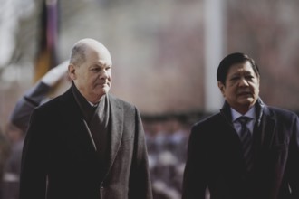 (L-R) Olaf Scholz (SPD), Federal Chancellor, and Ferdinand Marcos Jr, President of the Philippines,