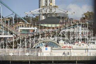 Rollercoaster, Gröna Lund amusement park, Djurgarden, Stockholm, Sweden, Europe