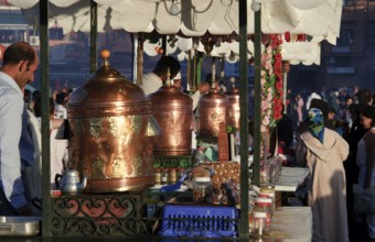 Morocco, Djemaa El Fna Square, Marrakech, Kitchenette, Africa