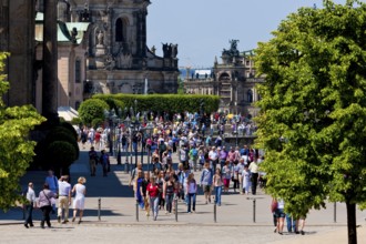 The Brühlsche Terrasse is an architectural ensemble and a tourist attraction in Dresden. The