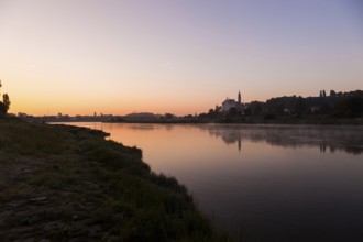 Meissen Castle Hill with Bishop's Palace, Albrechtsburg Castle and Cathedral on the Elbe in the