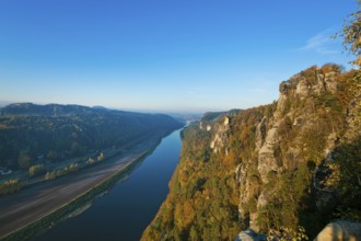 Bastei view in Saxon Switzerland