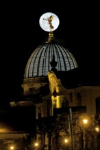 Full moon over Dresden