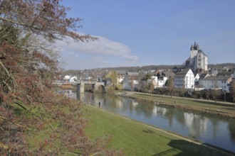 Diez on the Lahn with Count's Castle as landmark, Diez, Hesse, Germany, Europe