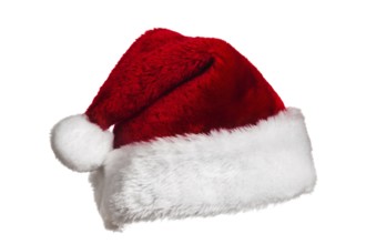 Santa Claus hat isolated on white background