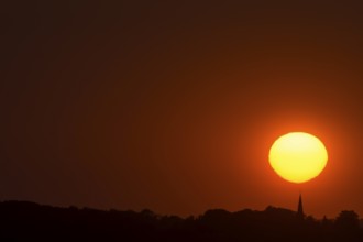 Sunset, Rehna, Mecklenburg-Vorpommen, Germany, Europe