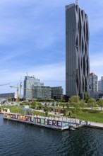 High-rise buildings in Donaupark, Donau City, Vienna Austria