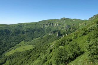 Chaudefour Valley Natural Reserve, Sancy massif, Auvergne Volcanoes Natural Park, Puy de Dome