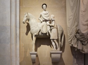 Saint Martin sharing his cloak with a beggar, original c. 1300, Cathedral, Cattedrale di San