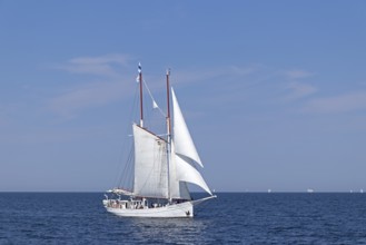 Sailing ship, Baltic Sea, Hanse Sail, Warnemünde, Rostock, Mecklenburg-Western Pomerania, Germany,