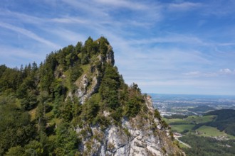 Drone shot, Nockstein, Osterhorngruppe, Flachgau, Land Salzburg, Austria, Europe