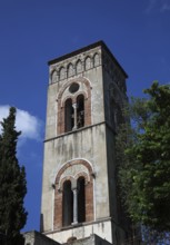 Torre d Ingresso at Villa Rufolo, Ravello, Campania, Italy, Europe