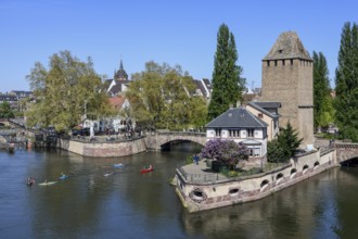 Ponts Couverts Bridge with the Heinricht Tower, Old Town or Grand Ile, Unesco World Heritage Site,