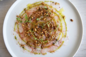 Menorcan Shrimp Carpaccio, Menorca