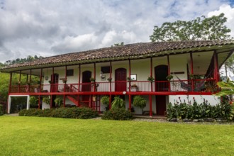 Old hacienda, Coffee farm Hacienda Venecia, Zona Cafetera, Colombia, South America