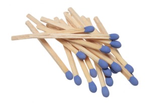 Matches, Matches, Safety matches with blue ignition head