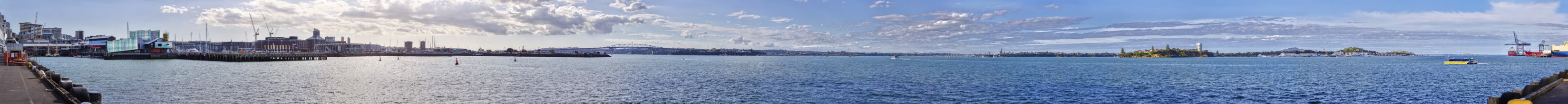 Hafen, Panorama, Auckland, Neuseeland