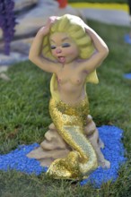 Falla figure, mermaid made of papier-mâché, at the Las Fallas Spring Festival, Pego, Province of