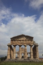 The Athenaion, Temple of Ceres or Temple of Athena in Paestum, Campania, Italy, Europe