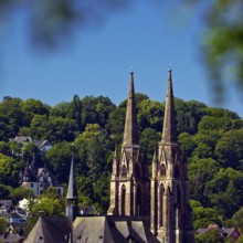 The Elisabeth Church in Marburg an der Lahn, Hesse, Germany, Europe