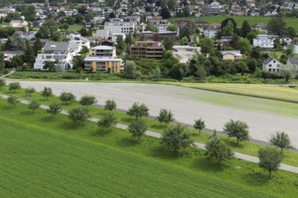 Residential area Anstoss agricultural zone, Vaduz, Liechtenstein, Europe