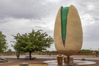 Alamogordo, New Mexico, A giant pistachio sculpture at McGinn's Pistachio Tree Ranch