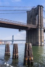 Brooklyn Bridge, historic, history, construction, architecture, Hudson river, Manhattan New York