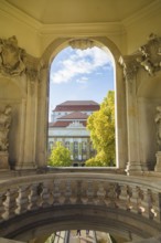 The world-famous Dresden Zwinger in autumn