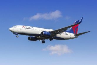 A Boeing 737-800 aircraft of Delta Air Lines with the registration number N3754A at New York John F