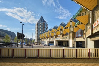 ROTTERDAM, NETHERLANDS, MAY 11, 2017: Cube houses, innovative cube-shaped houses designed by