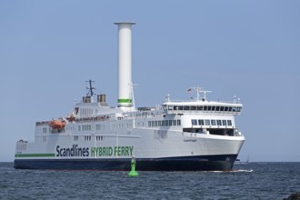 Scandlines Hybrid Ferry, Baltic Sea, Hanse Sail, Warnemünde, Rostock, Mecklenburg-Vorpommern,