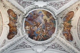 Ceiling frescoes in the entrance area, St. Stephen's Cathedral, Baroque, built from 1668-1693,