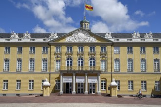 Baden State Museum in the Karlsruhe Castle, front view, Karlsruhe, Baden-Württemberg, Germany,