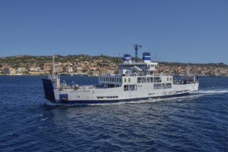 Car ferry, Caprera, La Maddalena, Sassari Province, Gallura region, Sardinia, Italy, Europe