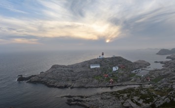 Lindesnes lighthouse at Norway's southernmost point, South Cape, Norway, Europe