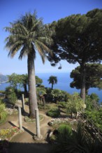 Garden area at Villa Rufolo, Ravello, Campania, Italy, Europe