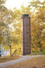 Bismarck monument in autumn, Calw, Black Forest, Germany, Europe