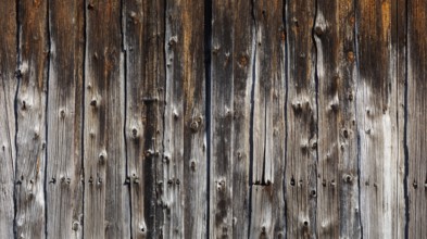 Old weathered wooden boards on a wooden wall, farmhouse, Upper Austria, Austria, Europe