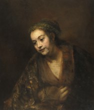 Hendrickje Stoffels (1626) (1663), Painting by Rembrandt van Rijn (1606) (1669), Historic,